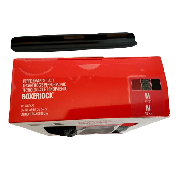 Under Armour Mens Performance Tech Boxerjock 3-Pack  Red & Black Size Medium - Picture 3 of 5